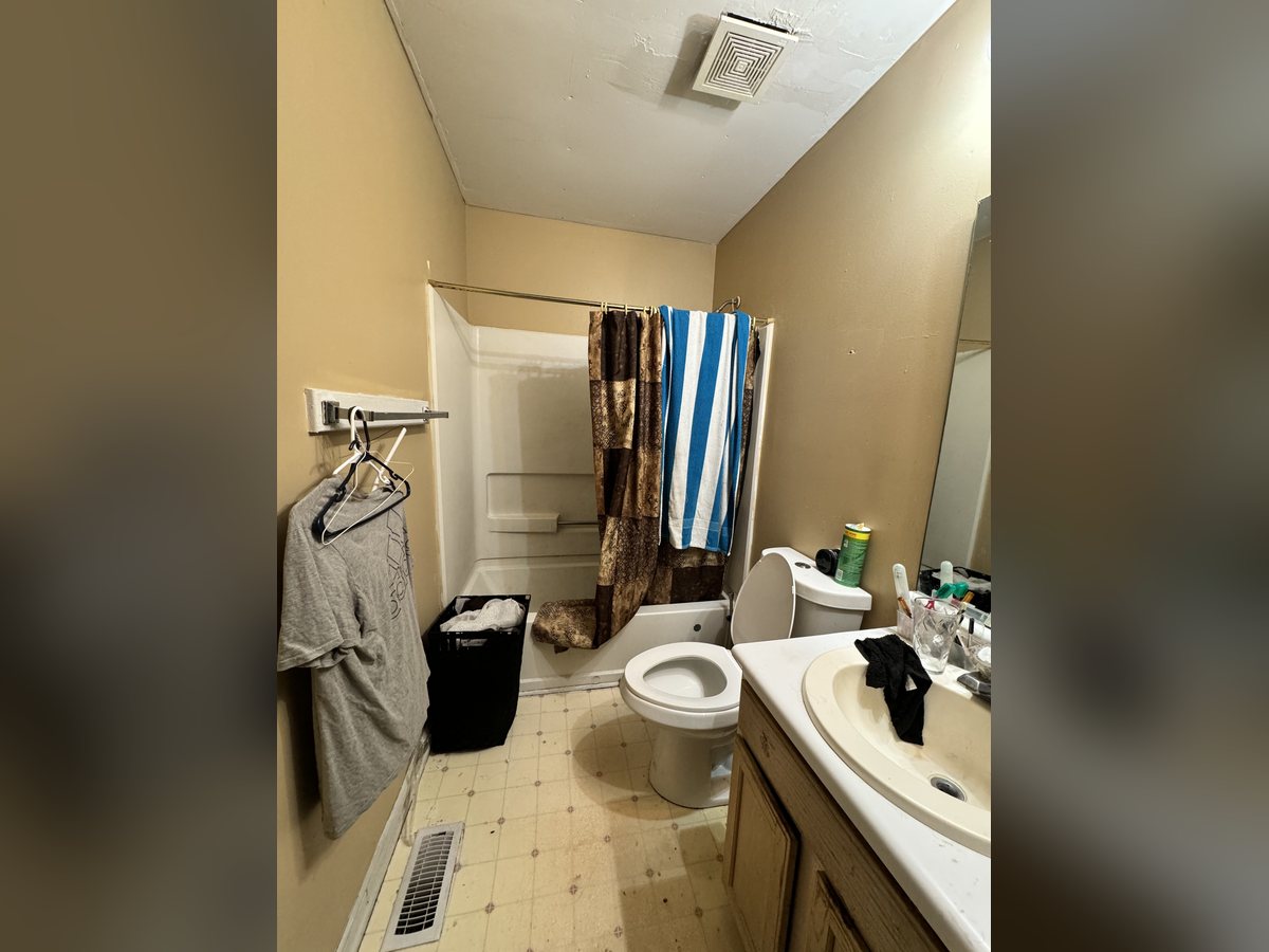 Hall bathroom before renovation